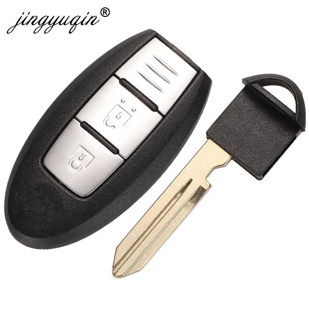 jingyuqin S180144102 2BTN 433.92MHz 4A pcf7953M Car Remote Key for NISSAN X-Trail Qashqai Pulsar 2014-2017 Smart Keyless Entry