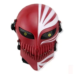 Masque de protection complet pour Halloween, motif crâne de la mort d'airsoft Ichigo Kurosaki Wiltshire, militaire DulWargame Paintball