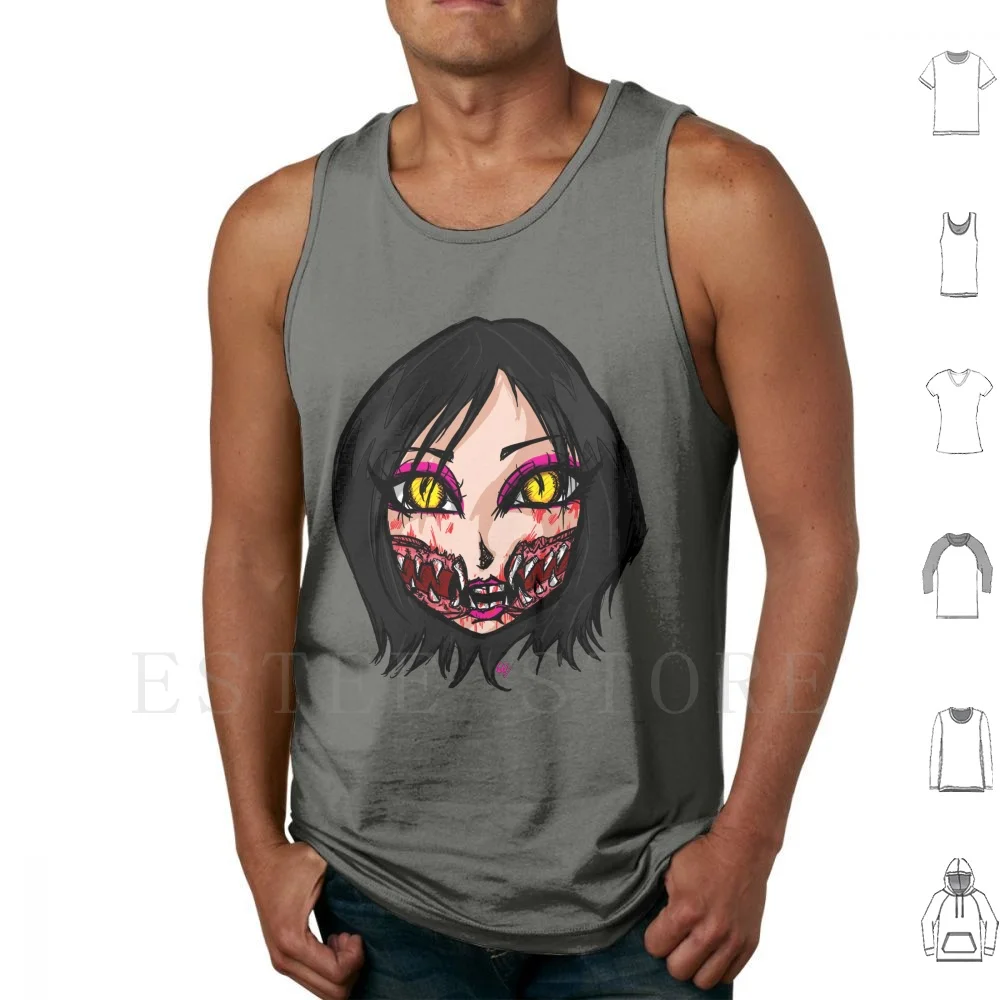 

Mortal Kombat X-Chibi Mileena Face Майки Жилет без рукавов Mortal Kombat 9. Милена Скорпион Sub Zero Sub Zero