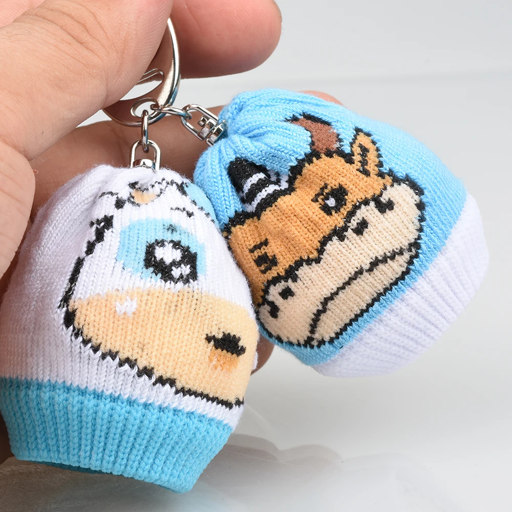 2021 New 2pcs/lot 2 Colors Lovely Cartoon Small Golf Ball Bag Knitted Wool One Mini Golf Bags With Hang Buckle Unisex