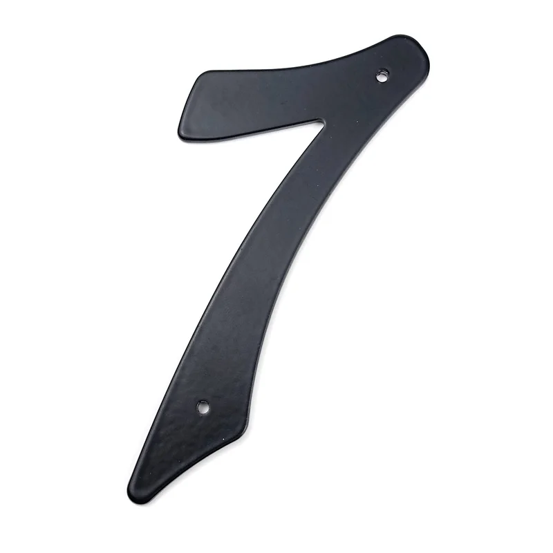 10cm Modern House Number Door Home Address Mailbox Numbers for House Digital Door Outdoor Sign 4 Inch. #7 Aliuminum Black