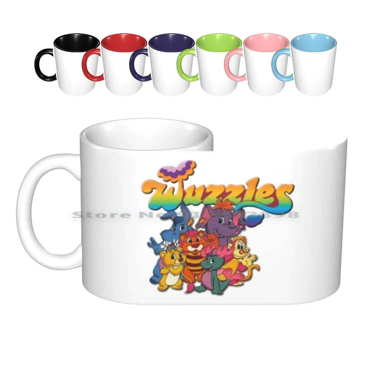 Wuzzles Ceramic Mugs Coffee Cups Milk Tea Mug Wuzzles Cartoons Eighties 80scarttons Trending Popular Cute Rainbow 80s Creative