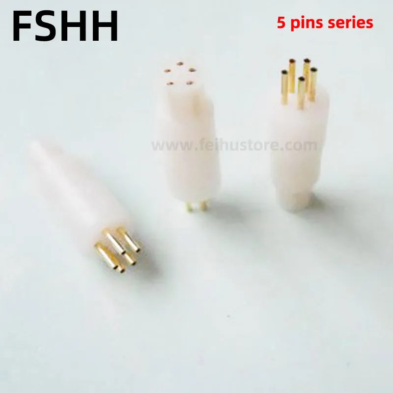 FSHH-5-6 جولة 5 دبوس الليزر ديود اختبار المقبس 5 دبابيس حساس اختبار المقبس