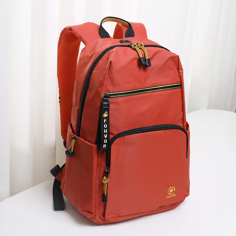 Fouvor 2023 New Fashion Bag for Women Oxford Canvas Zipper Backpack Ladies Travel Bag Casual Solid Female Schoolbag 2930-11