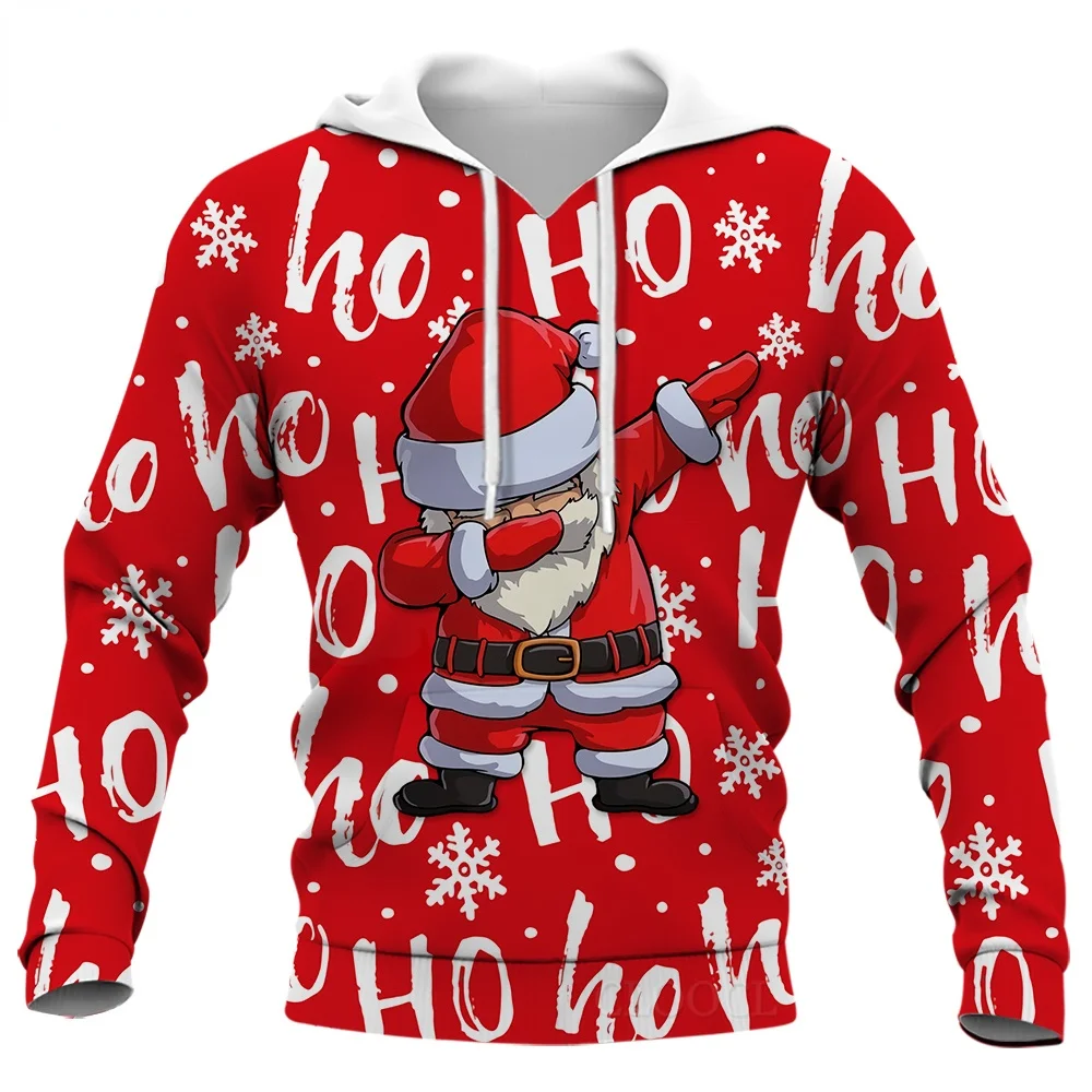 

CLOOCL Christmas Hoodie Ho Ho Ho Dabbing Santa Claus 3D All Over Printed Autumn Men Women Hooded Pullover Sudadera Hombre