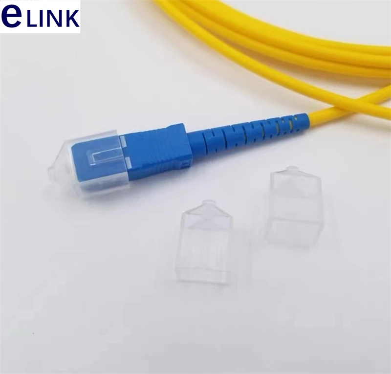 SC dust cap for fiber optic connector 100pcs SC dust cover transparent white protective cover for ftth coupler free shipping fre