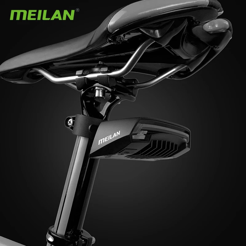 Luz Traseira de Bicicleta Meilan X5 LED USB Recarregável — foto 5