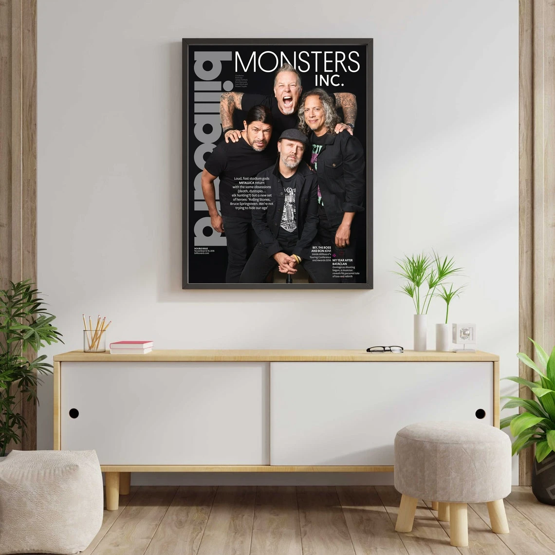 ames Hetfield Kirk Hammett Poster Canvas Print Home Decoration Wall Painting (No Frame)