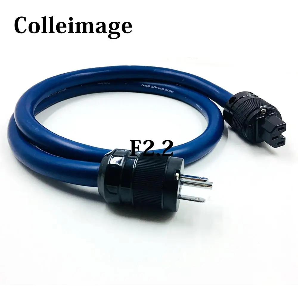 Colleimage Free shipping Cardas golden reference AC power extension cord cable P-004/C-004 US version Connector Gold Plated