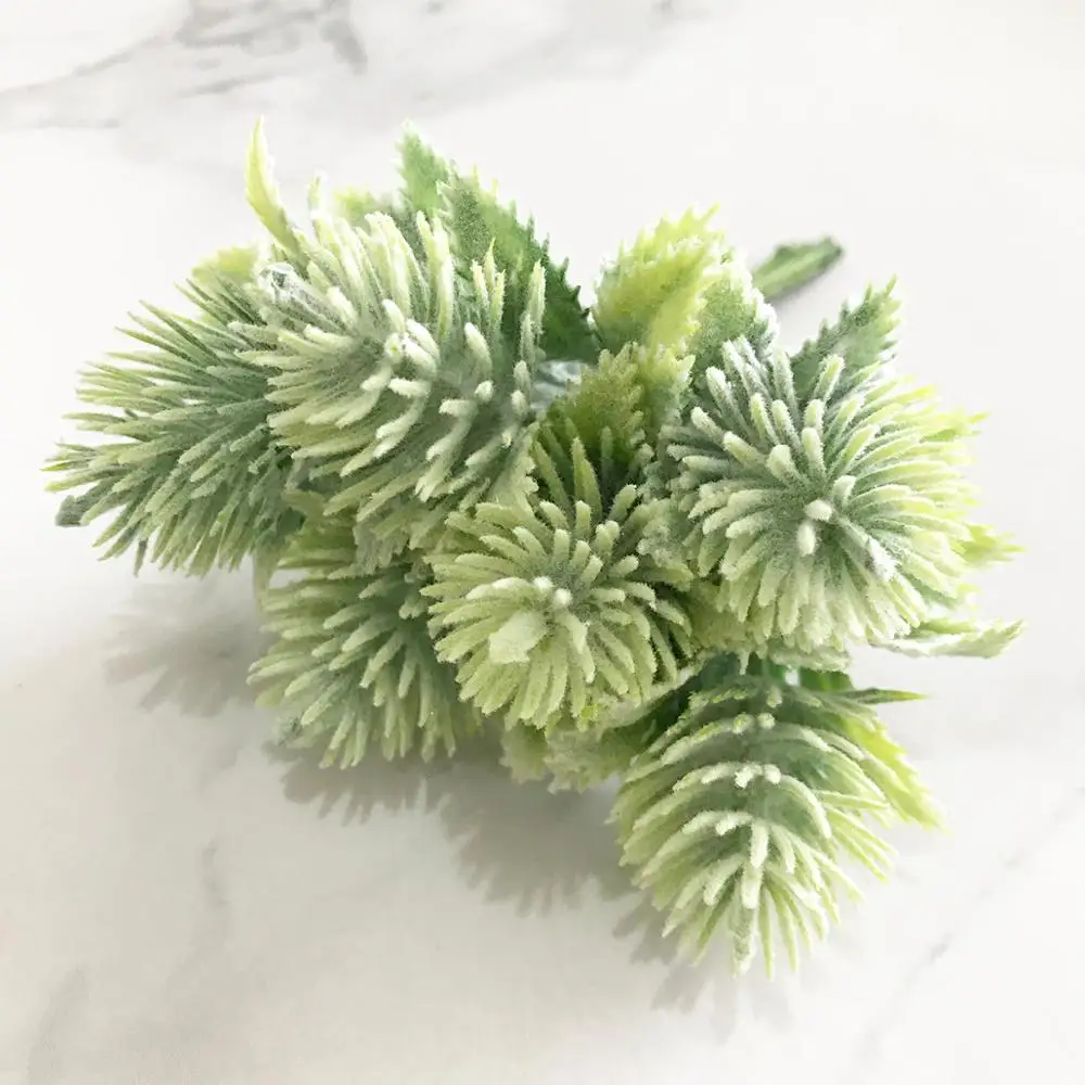 6pcs Artificial Plant Artificial Flowers Pineapple Grass for Handmade DIY scrapbook Wreath Fake Plants Decoration