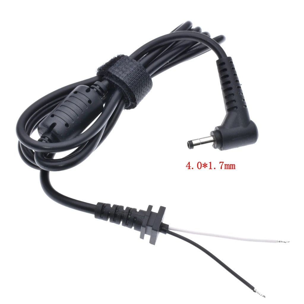 1 PCS DC Jack 4.0*1.7mm Charger Adapter Plug Power Supply Cable for Laptop 1.2M 4.0 x 1.7 mm Power Cable Cord Connector