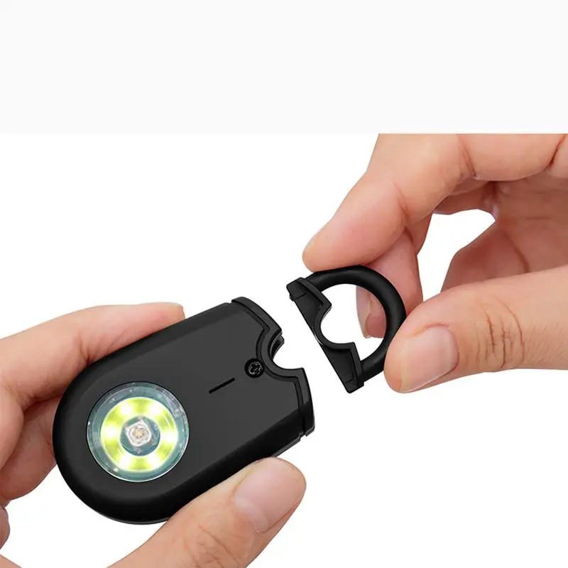 LED Light Personal Alarms Personal Security Keychain Alarm Self Defense Siren Safety Alarm for Women Keychain
