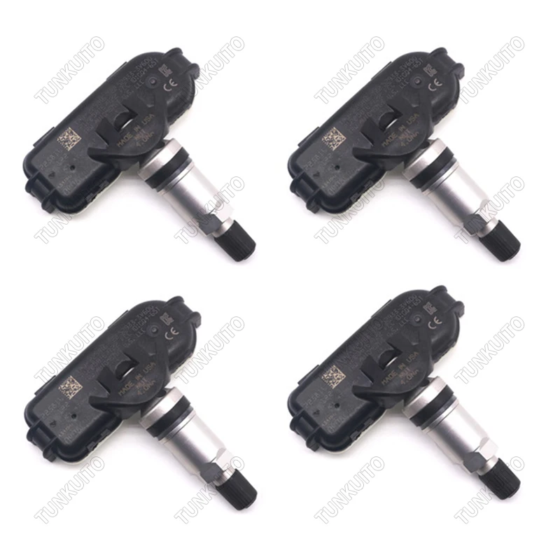 4PCS/Set Black Tire Pressure Sensor for Hyundai Grandeur [HG] I40 [VF]  Kia Rio [UB] 52933-3V600 433MHz ABS+Metal