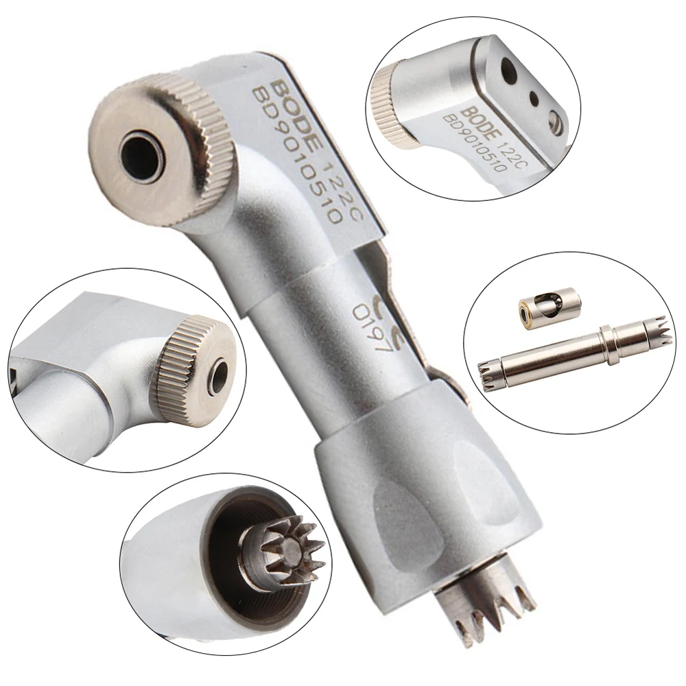 

Dental Low Speed Handpiece E Type Latch Contra Angle Head Wrench Rotor and Drive BODE 121C