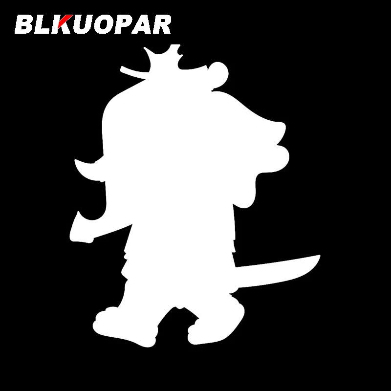 BLKUOPAR for Elephant Samurai Warrior Carrying Katana Sword Car Stickers Vinyl Fashionable Decals Die Cut Scratch-Proof Car Wrap