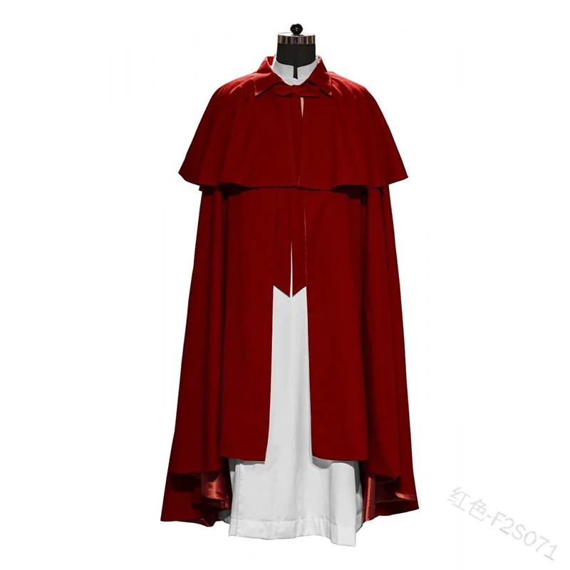 Middeleeuwse Renaissance Warrior King Guard Maxi Mantel Lord Retro Gothic Knight Stadiumkostuum Cosplay Priester Trench Cape voor mannen