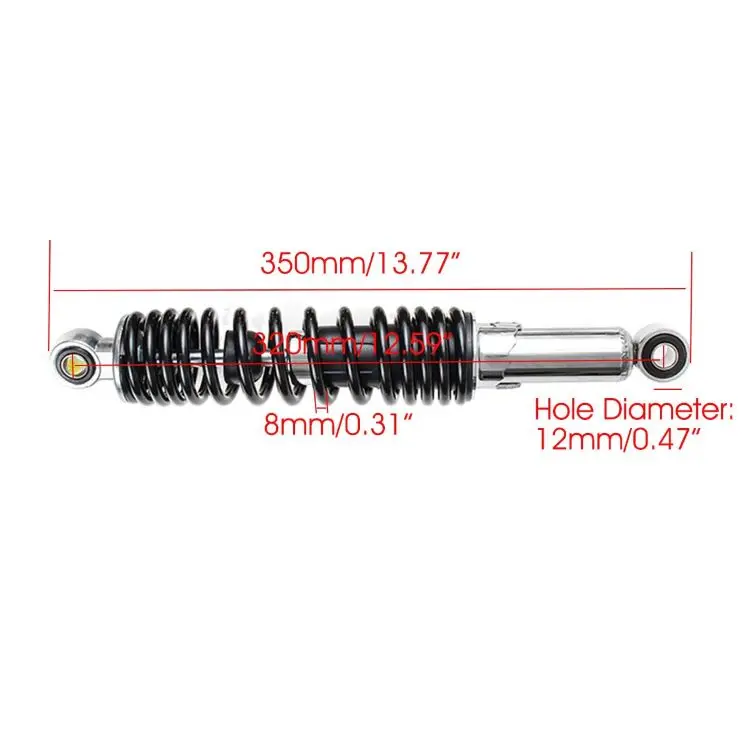 320mm/325mm 7mm spring Rear Shocks Absorbers for HONDA CB400/SF CX500 CT110 Yamaha RD350 Suzuki GN250 Kawasaki Dirt ATV CG125