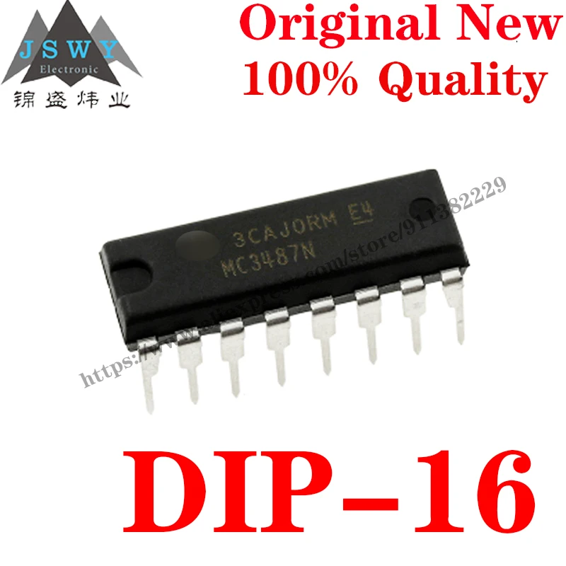 

10~100 PCS MC3487N DIP-16 Semiconductor RS-422 interface IC IC Chip with for module arduino Free Shipping MC3487 MC