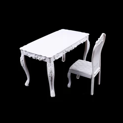 1PC Dollhouse 1:6 Kitchen Furniture Accessories Dining Table Chair Computer Office Desk Chair For Doll House Decor Kids Toys