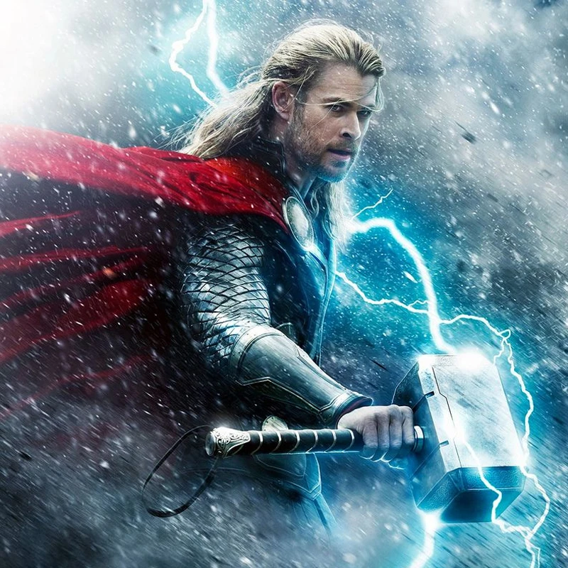 Acecorner Thor Hammer Lightning Superhero 3D kreatywna naklejka kinkiet LED Avengers Marvel lampka nocna na boże narodzenie prezent dla dzieci