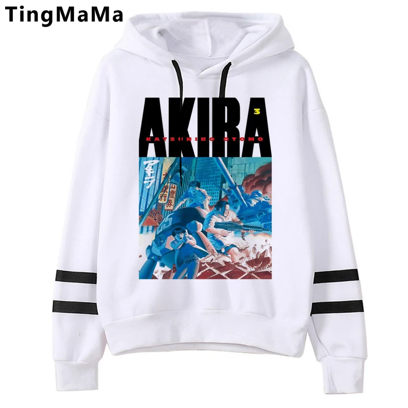 Japanese Anime Hoodie Akira Hoodies Men Kawaii Cartoon Winter Warm K.Otomo Tokyo Graphic Streetwear Unisex Tops Sweatshirts Male