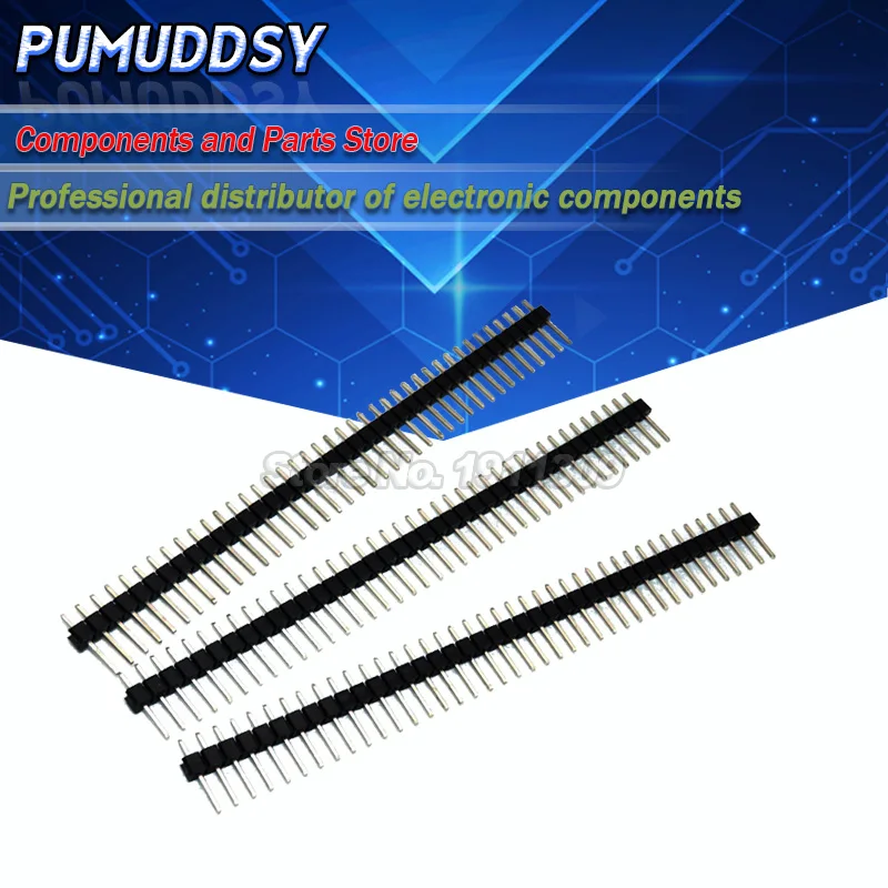 20PCS 40 Pin 1x40 2.54mm Single Row Male Breakable Pin Header Connector Strip