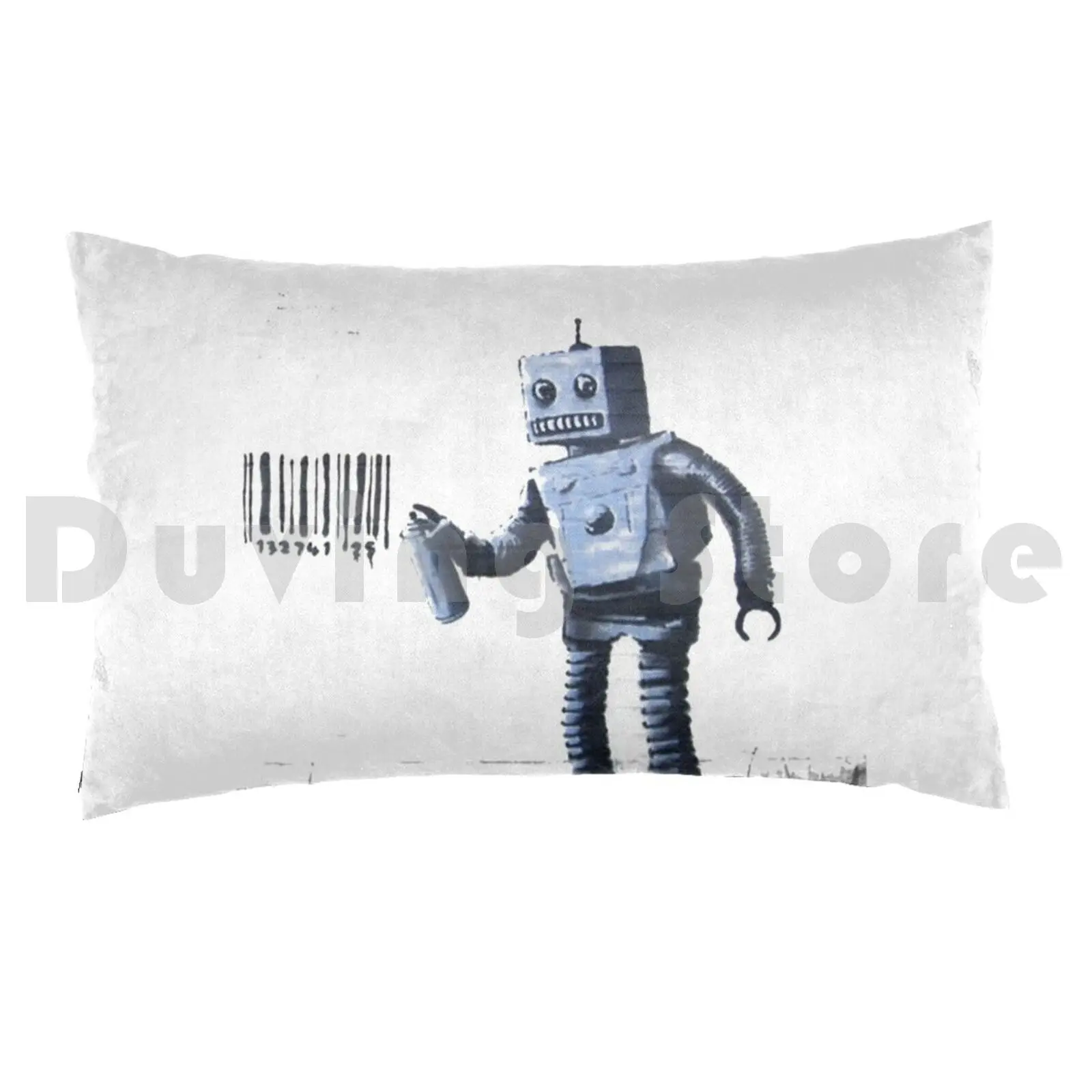 Banksy Robot Graffiti Street ArtPillow case Banksy Street Art Graffiti Stencil Street Anarchy Banksy