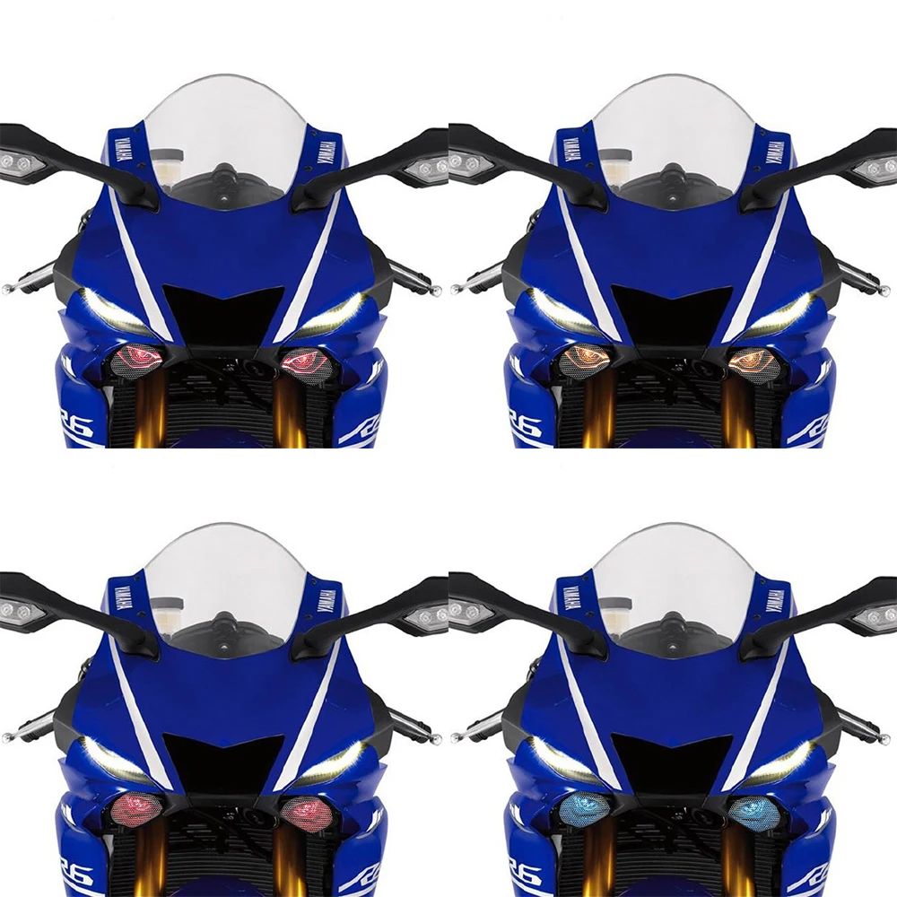 Przednia owiewka motocyklowa 3D Naklejka ochronna reflektora do YZF R6 R1 MT10 2017 2018 YZFR6 YZFR1 MT 10