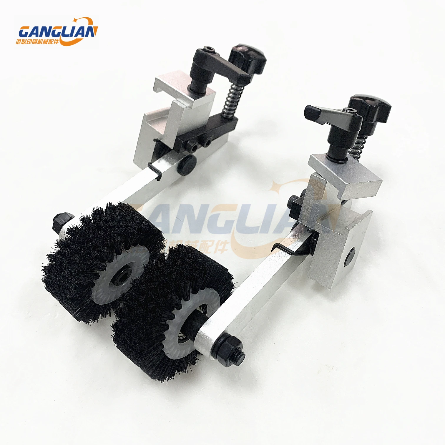 

1 Pair Die Cutting Machine Brush Wheel Assembly Black Hard Brush Gilding Press Hot stamping machine