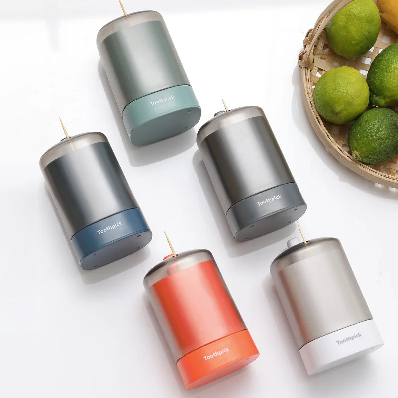 Automatic Area Type Toothpick Box Smart Toothpick Box Creative Living Room Household Plastic Toothpick Container