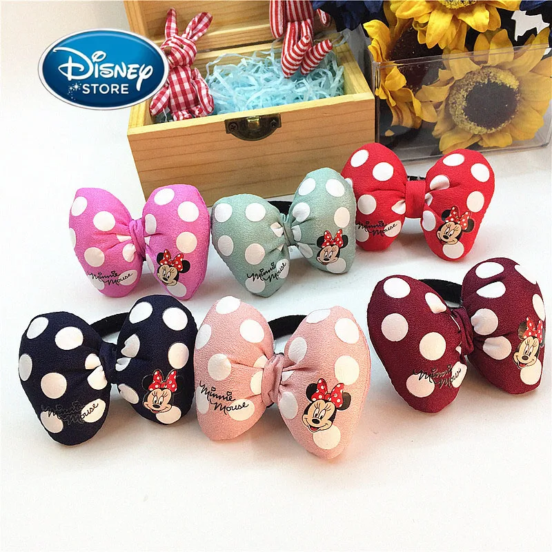 Disney Mickey Mouse Minnie Hairpin Hair Ring 8 Pcs/set Women Girl Hair Clip BB Hairpins Barrettes Hair Holder Styling Accessorie