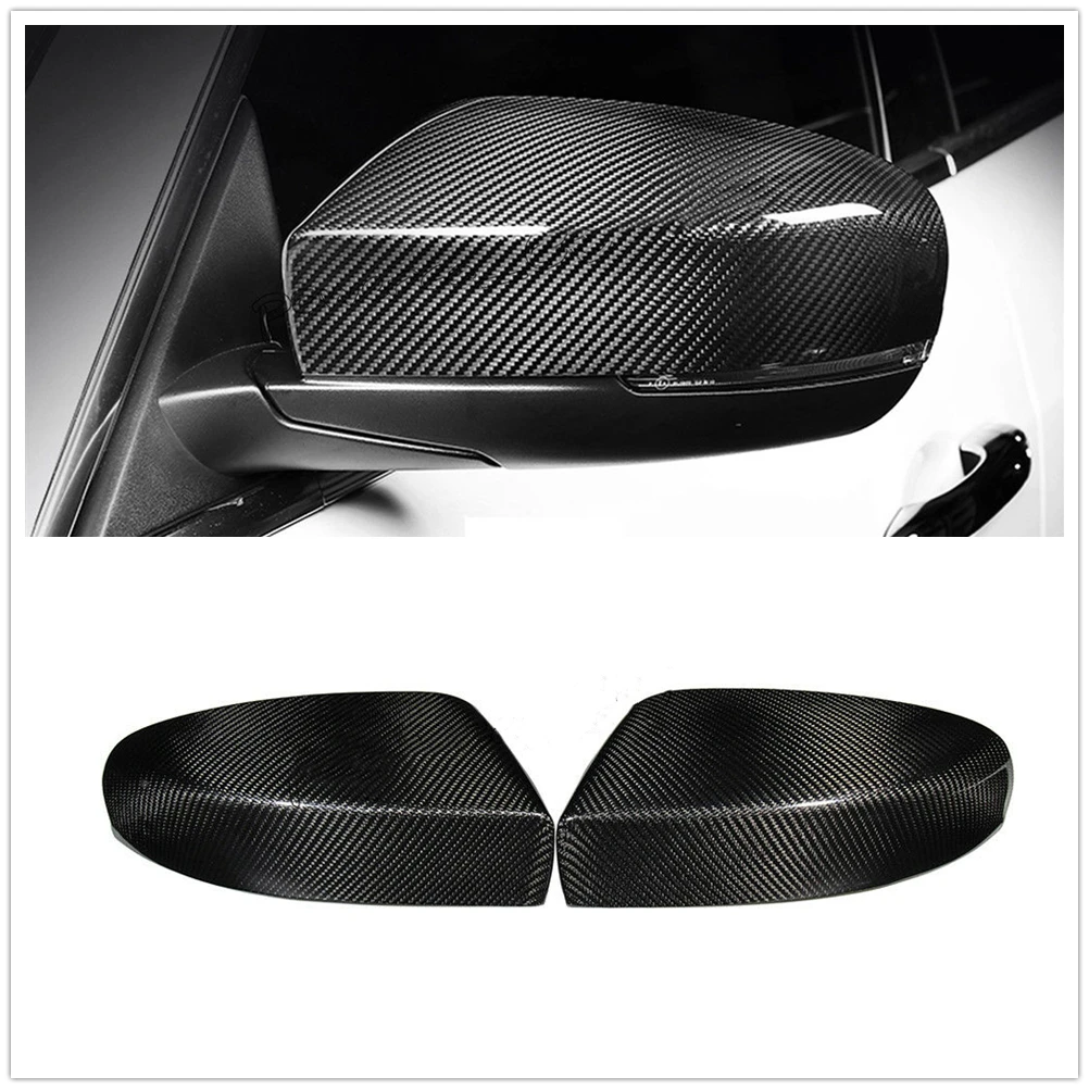 For Maserati Ghibli Quattroporte 2017+ Dry Carbon Fiber Rearview Mirror Cover