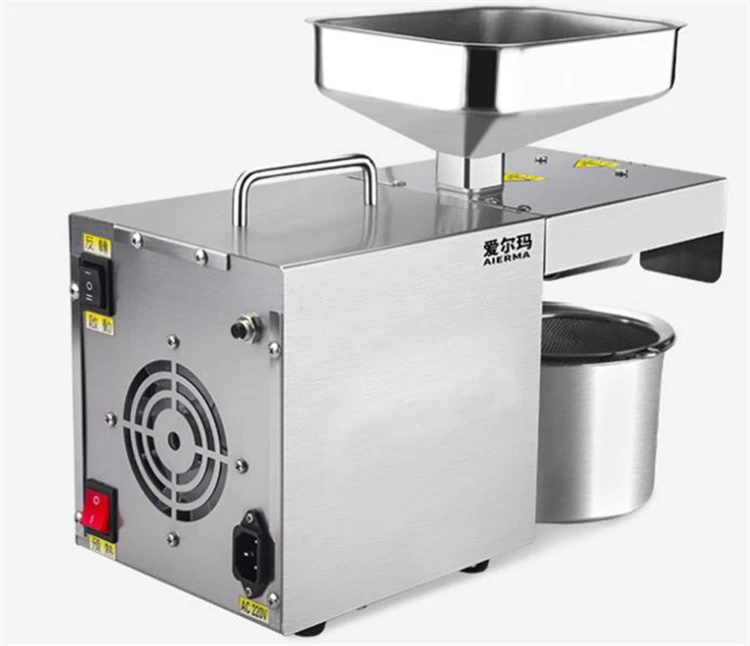 商業ステンレス鋼オイルプレススパイラルホーム小型自動家庭用ミニピーナッツオイルプレス機