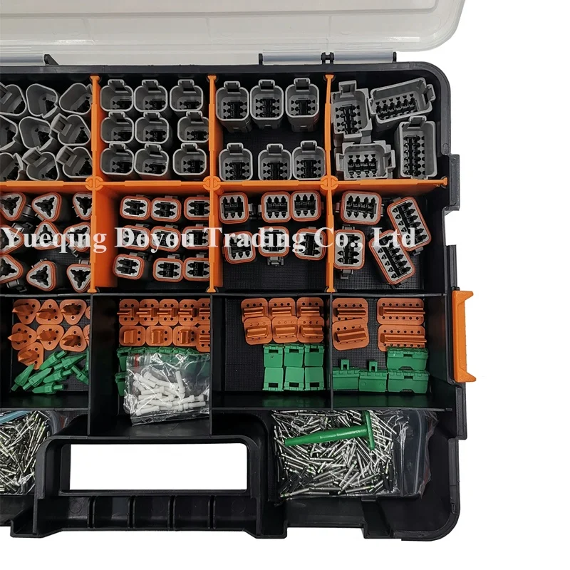 450 pcs Deustch DT automotive connectors full Kit Stamped Contacts plug case with removal tool 0411-310-1605 0411-291-1405