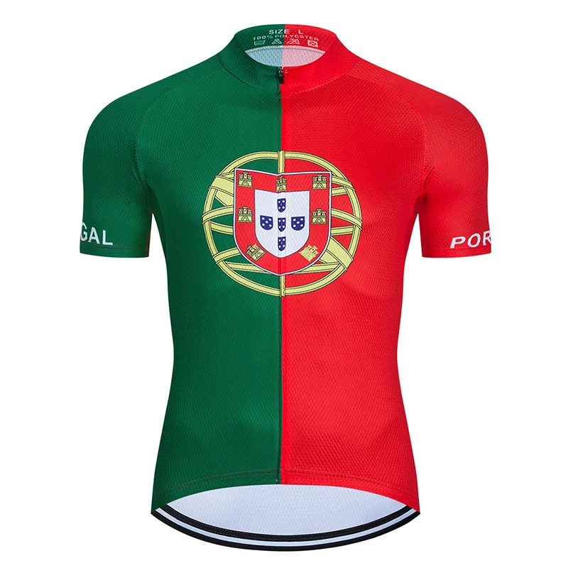 2023 Team Portugal Cycling Jersey Mountain Bike Clothing Quick Dry MTB Uniform Bicycle Clothes Breathale Mens Cycling Clothing