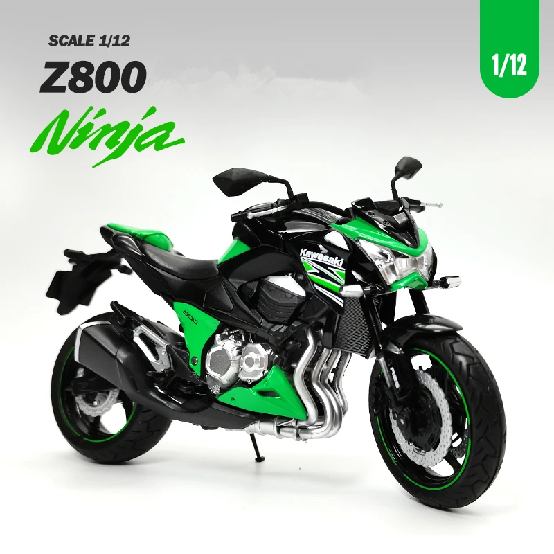 

1/12 Kawasaki Ninja Z800 Racing Cross-country Motorcycle Model Simulation Metal Toy Street Motorcycle Model Collection Kids Gift