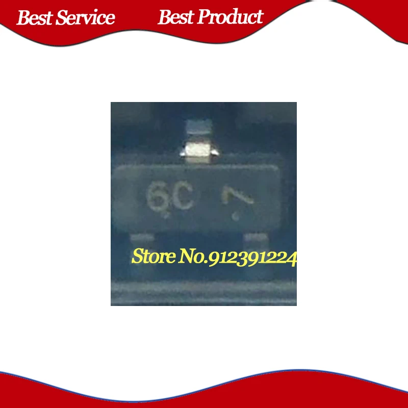 100 Pcs/Lot LBC817-40LT1G 6C SOT23 New and Original In Stock