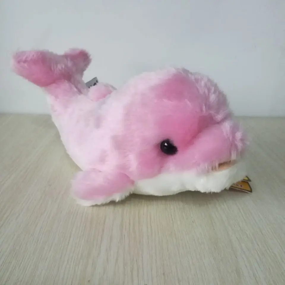 Marine animal about 27cm lovely pink dolphin plush toy soft doll birthday gift w1258