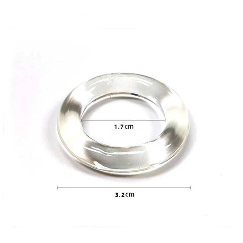 Anillo de cristal para el pene para hombres y adultos, retardante de eyaculación, 5 piezas, coqueteo, Juguetes sexuales, 18 +