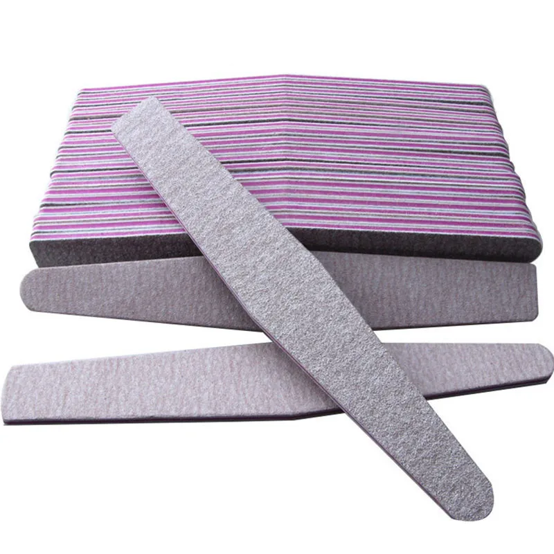 

10pcs/lot 100/180 Grit Nail Files Gray Sandpaper Buffer Double-side Sanding Pedicure Buffing Polish File Nail Tools Accessories