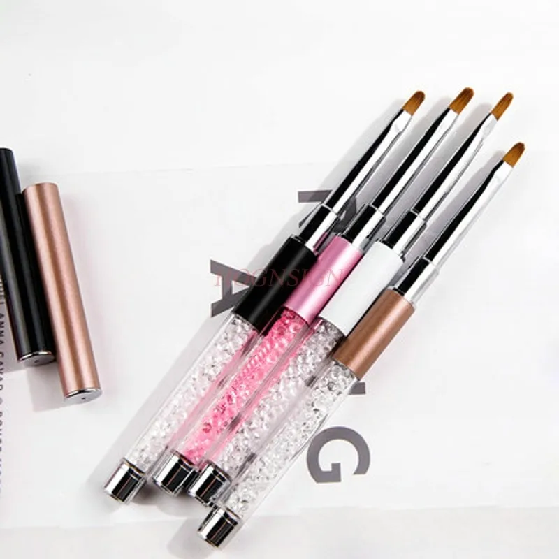 Pędzel do ust Pędzel do szminki Przenośny z pokrywką Makijaż Kobiece brwi Mini korektor Wargi Wyprzedaż