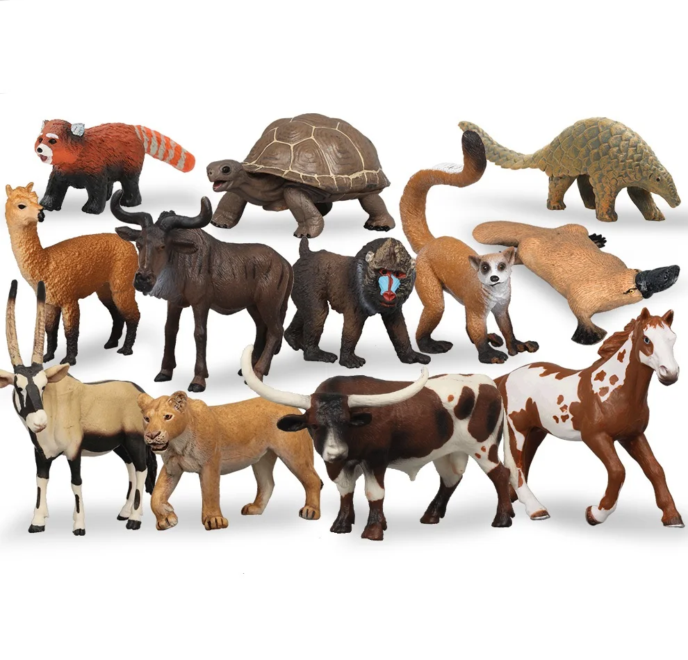 Simulated Terrestrial animals model Static Plastic Environmental PVC Cognition decoration gift p0122