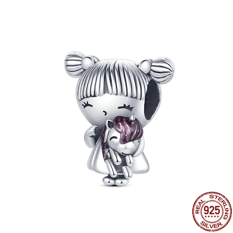 2023 Bạc 925 Quý Phái Hoàng Tử Và Công Chúa Hạt Charm Phù Hợp Với Ban Đầu Vòng Tay Pandora Mặt Dây Chuyền Vòng Cổ Trang Sức Dành Cho Nữ