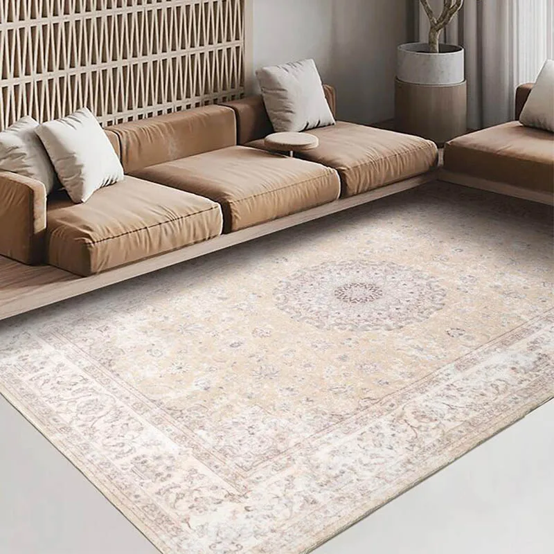 Vintage Area Rug Persian Carpet for Living Room Classic American Style Bedroom Rug Study Room Thick Mat Home Decor Retro Turkey