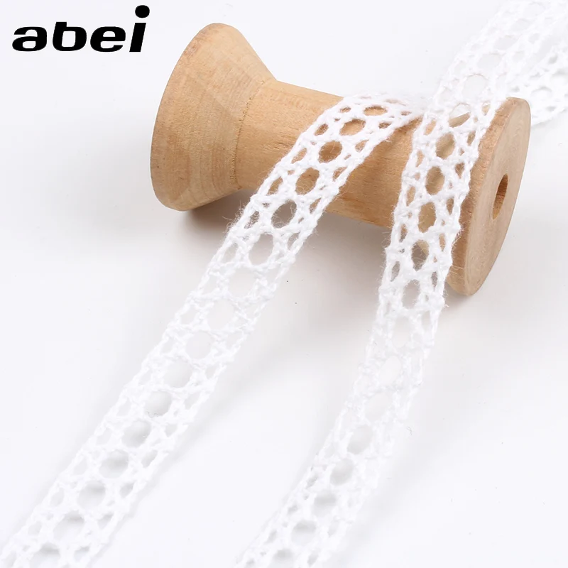 10 Yards White Embroidery Lace  Garment Sewing Supplies DIY Cotton Crochet  Ribbon Ornaments.