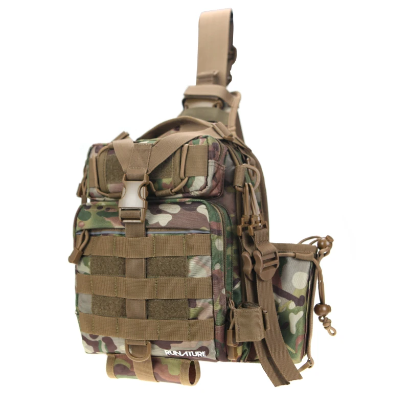 Single Strap Tactical Backpack Tactical One Shoulder Bag Molly Tactician Rucksack for Hunting Fishing Hiking Trekking Army Bags