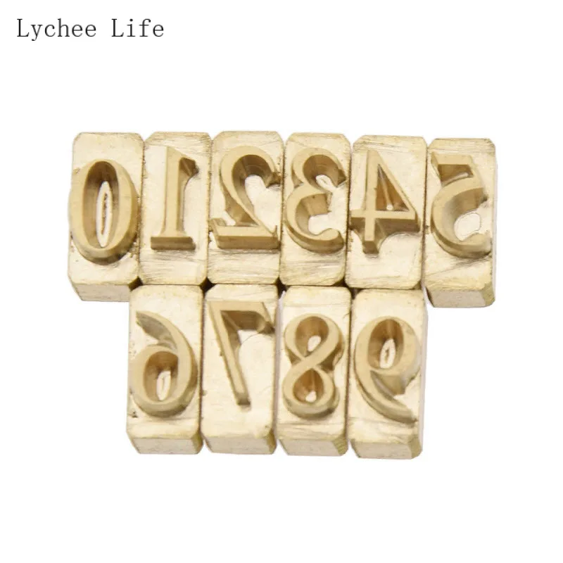 Lychee Life Leather Hot Stamping Machine Mold Tools DIY Word Punch Template Cutter Laser Cut Alphabet Mold Handmade Craft