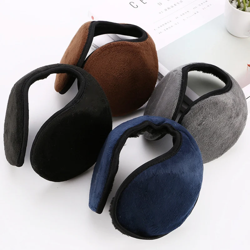 Windproof Earmuffs Men Women Ear Warm Protector Thicken Plush Winter Warm Fleece Earmuff Outdoor Cycling Warmer Soft Ear Muffs