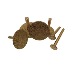 1 piece Vacuum Brazed T-shaped Burrs 6 Shank Grinding Head for Stone Jade Polishing Cutting Electric Carving Tools