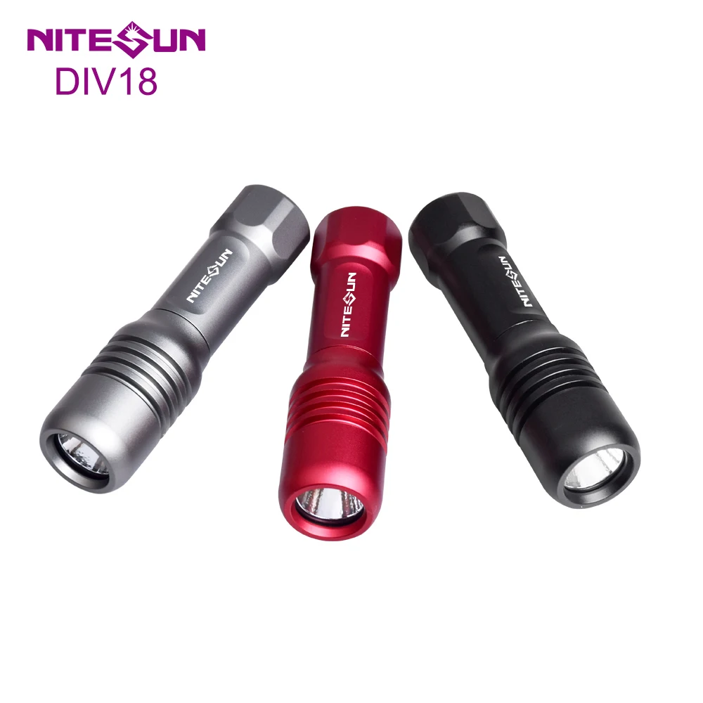 NITESUN DIV18 multi-function light can be widely used from diving, cycling, outdoors to EDC Max 630 lumens Use CREE XM-L2 U4 LED